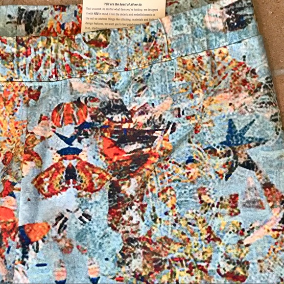 SOFT SURROUNDINGS HAVE TO HAVE CORDUBA PRINT ANKLE LEGGINGS SIZE PETITE LARGE - Picture 4 of 6